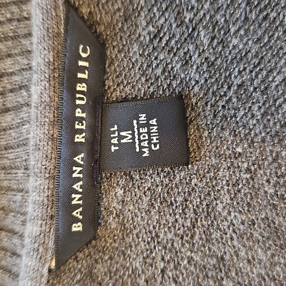 Banana Republic Charcoal Double-Breasted Cotton Jacket With Zip Closure - Picture 8 of 9